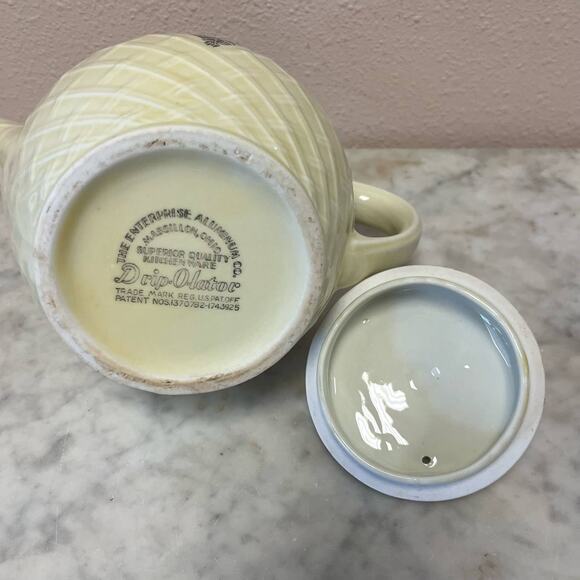 Vintage circa 1920s Drip-O-lator teapot Enterprise Aluminum Co - Picture 6 of 9